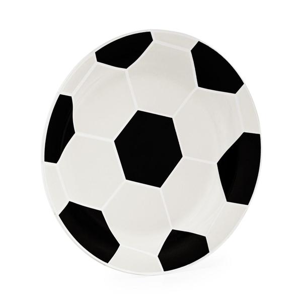 Imagem de Prato raso tema futebol prato bola petisqueira vidro 18 cm - Loja Bora, Decora!