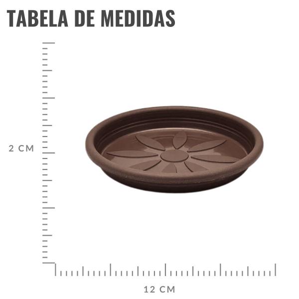 Imagem de Prato Redondo para Vaso 12cm - 1 Unidade