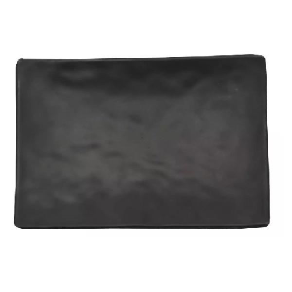 Prato Retangular Raso Oriental em Melamina Preto 20cm - Riodeouro Imagem de Prato Retangular Raso Oriental em Melamina Preto 20cm