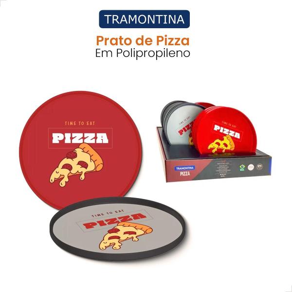 Imagem de Prato Servir Pizza Tramontina Polipripileno Restaurante Bar 23797950