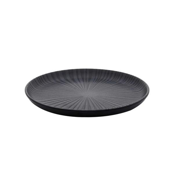 Imagem de Prato Sobremesa 20cm Flat Ônix Preto Oxford Porcelanas