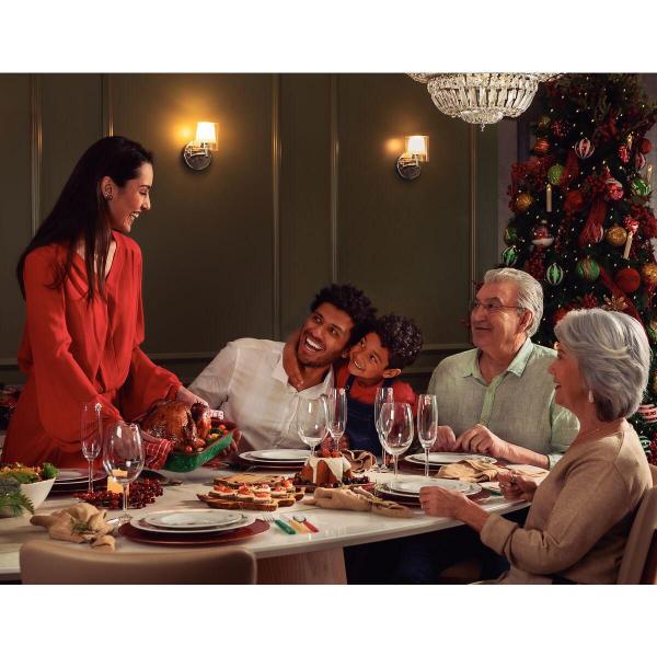 Prato Sobremesa Tramontina Casa Natal em Porcelana Decorada 21 cm Imagem de Prato Sobremesa Tramontina Casa Natal em Porcelana Decorada 21 cm