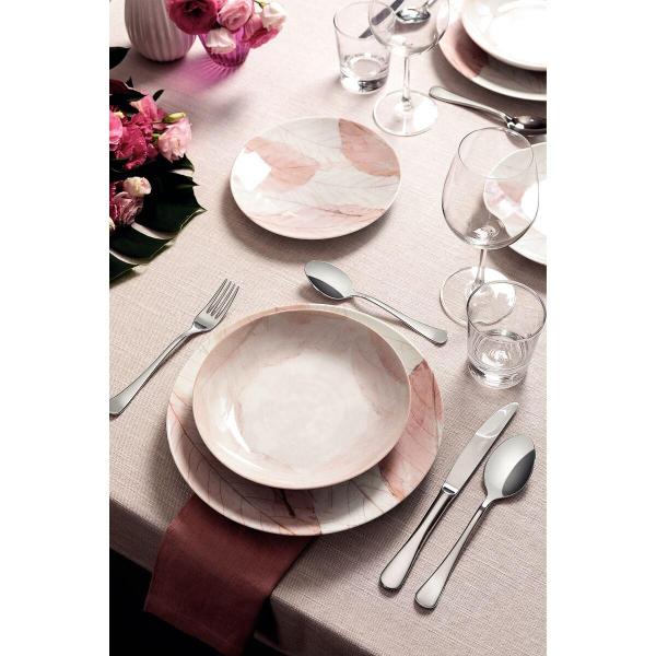 Imagem de Prato Sobremesa Tramontina em Porcelana Decorada 21 cm Rosé