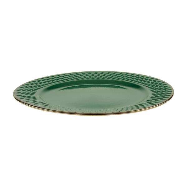 Imagem de Prato Sobremesa Wolff Drops De Porcelana 20cm Verde