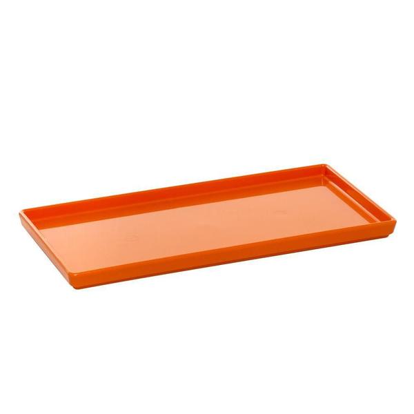 Imagem de Prato Square Vemplast 13,5X27 Tropical Polipropileno Laranja