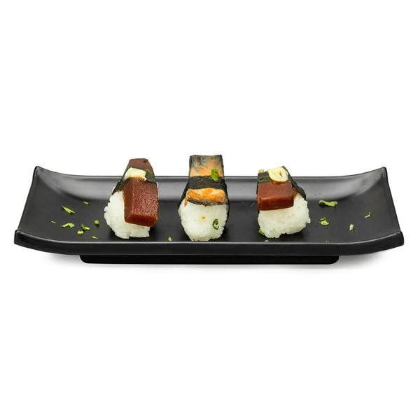 Imagem de Prato Sushi Sashimi Retangular Black - Melamina 100% Profission