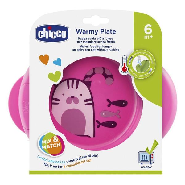 Imagem de Prato Térmico Chicco 6M+ - Rosa