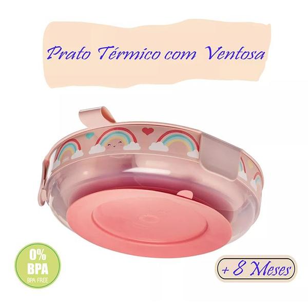 Prato Térmico Infantil Com Ventosa E Divisórias Menino Menina - Plasútil Imagem de Prato Térmico Infantil Com Ventosa E Divisórias Menino Menina - Plasútil