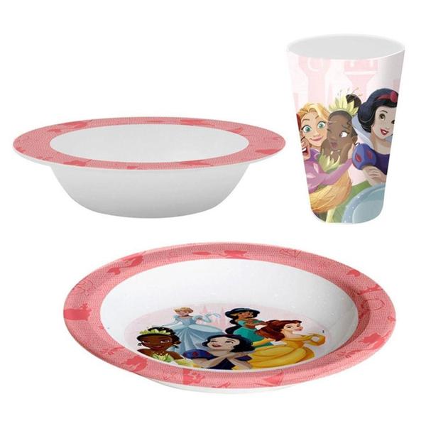 Prato Tigela E Copo Jogo Infantil Refeiçao Princesas Disney - Yangzi Imagem de Prato Tigela E Copo Jogo Infantil Refeiçao Princesas Disney
