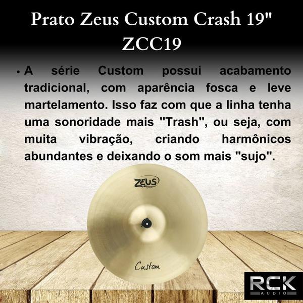 Imagem de Prato Zeus Custom Crash 19" ZCC19