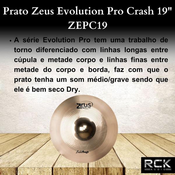 Imagem de Prato Zeus Evolution Pro Crash 19" ZEPC19