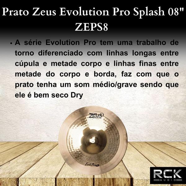 Imagem de Prato Zeus Evolution Pro Splash 08"  ZEPS8