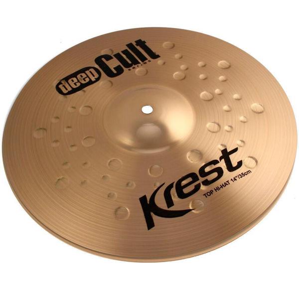 Imagem de Pratos Bateria Medium Hi-Hat 14 Pol Bronze B8 Deep Cult Krest