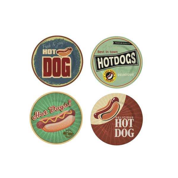 Imagem de Pratos Hot Dog Mini Tigelas Bowl Molheira Ceramica Decorada