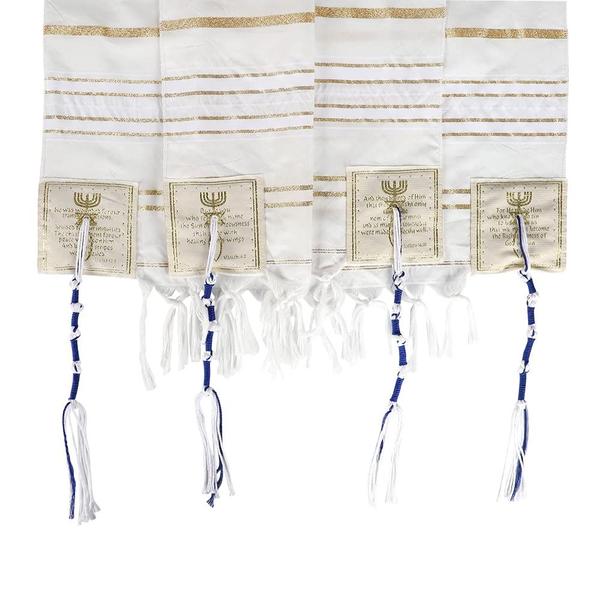 Imagem de Prayer Shawl Holy Land Market The Messiah Tallit para homens