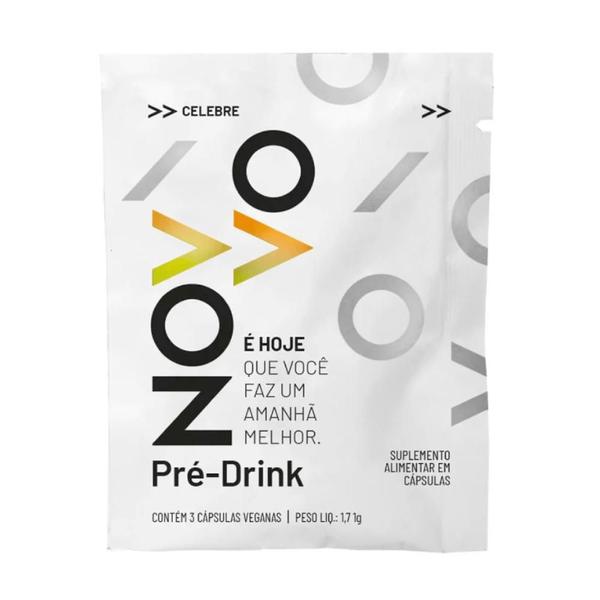 Pré-Drink Vegano Novvo 3 Cápsulas Imagem de Pré-Drink Vegano Novvo 3 Cápsulas