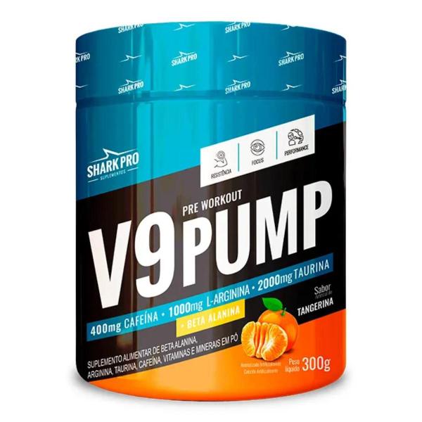 Pre Treino 300g Shark Pro V9 Pump com Sabores Pre Treino 300g Shark Pro V9 Pump com Sabores