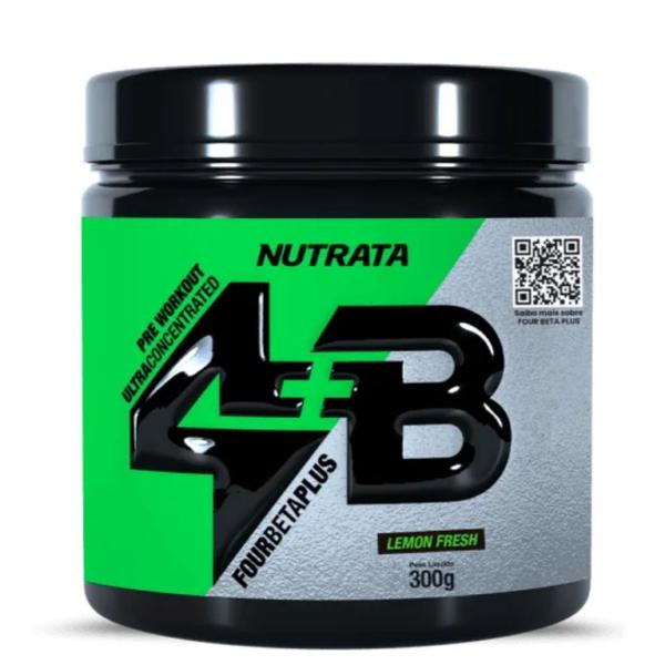Pre treino 4b limao 300g - nutrata Imagem de Pre treino 4b limao 300g