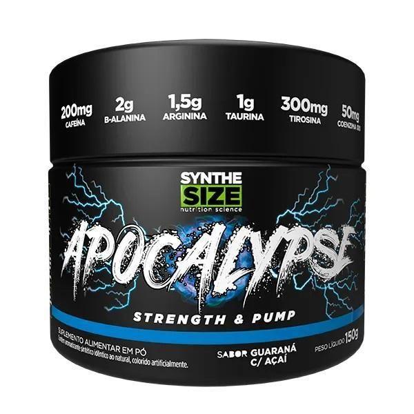 Pre Treino Apocalypse Synthesize Pote 150G Açaí Com Guaraná Imagem de Pre Treino Apocalypse Synthesize Pote 150G Açaí Com Guaraná