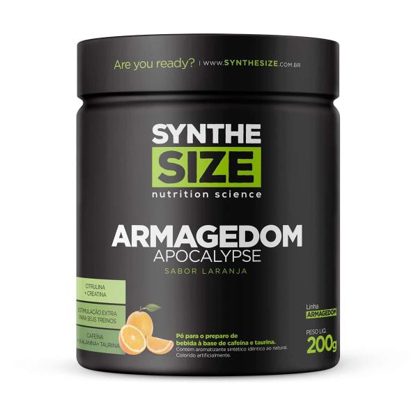 Pré Treino Armagedom Apocalypse 200g Pote - Synthesize - SYNTHESIZE 18% Imagem de Pré Treino Armagedom Apocalypse 200g Pote - Synthesize
