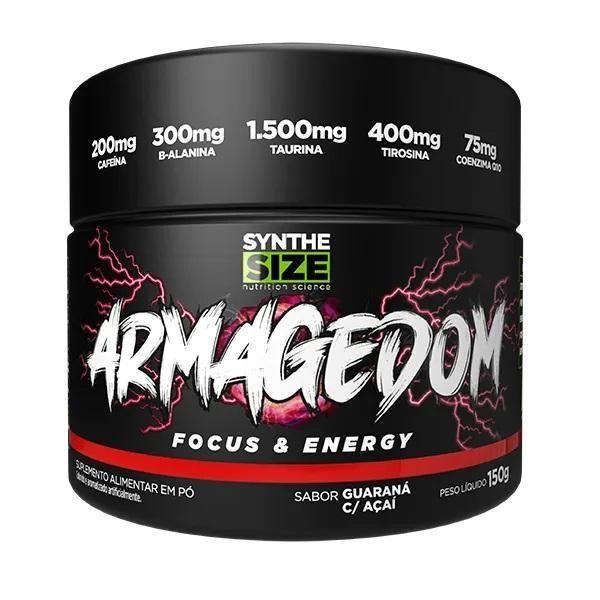 Pre Treino Armagedom Synthesize 150G Açaí Com Guaraná Imagem de Pre Treino Armagedom Synthesize 150G Açaí Com Guaraná