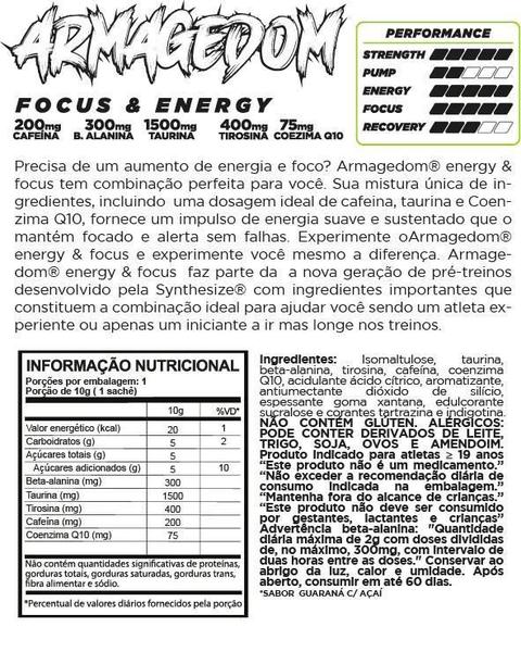 Imagem de Pre Treino Armagedom Synthesize 150G Açaí Com Guaraná