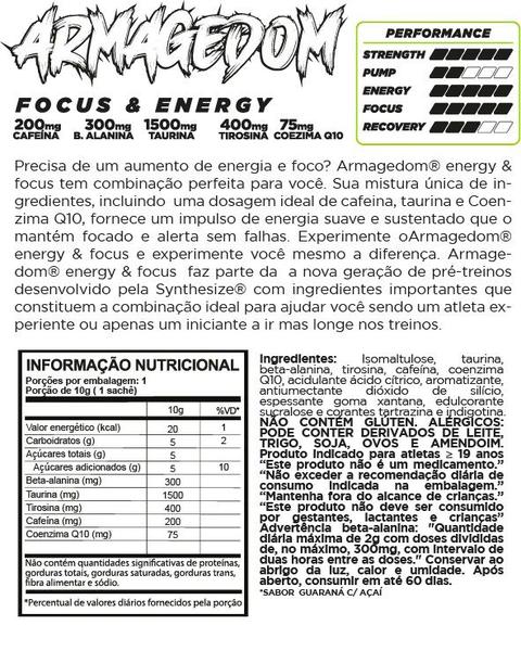 Pre Treino Armagedom Synthesize 150g Maçã-Verde Imagem de Pre Treino Armagedom Synthesize 150g Maçã-Verde