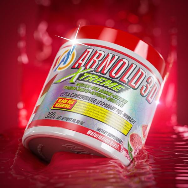 Imagem de Pré Treino Arnold 3d Extreme Melância Watermelon 300g  Arnold Nutrition