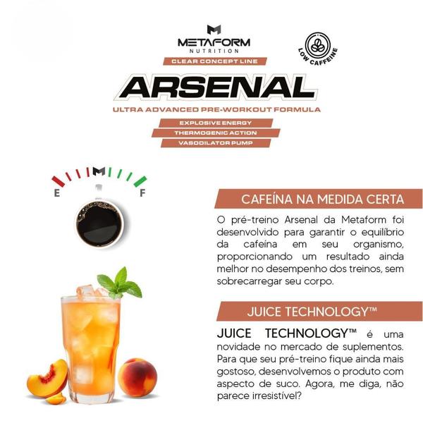 Imagem de Pré Treino Arsenal 330G Metaform Nutrition