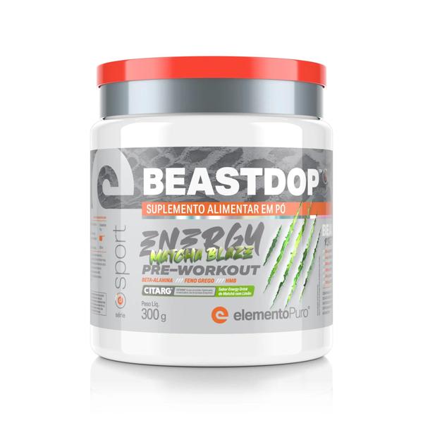 Imagem de Pré Treino BEASTDOP - Elemento Puro - Matchá com limão 300g