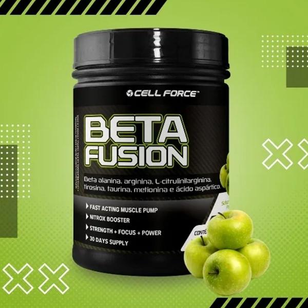 Imagem de Pré Treino Beta Fusion Sabor Maçã Verde 300g Cell Force