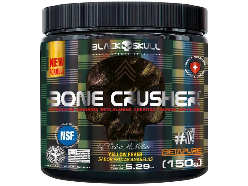 Pré-Treino Black Skull By Cedric McMillan 150g - Frutas Amarelas Imagem de Pré-Treino Black Skull By Cedric McMillan 150g