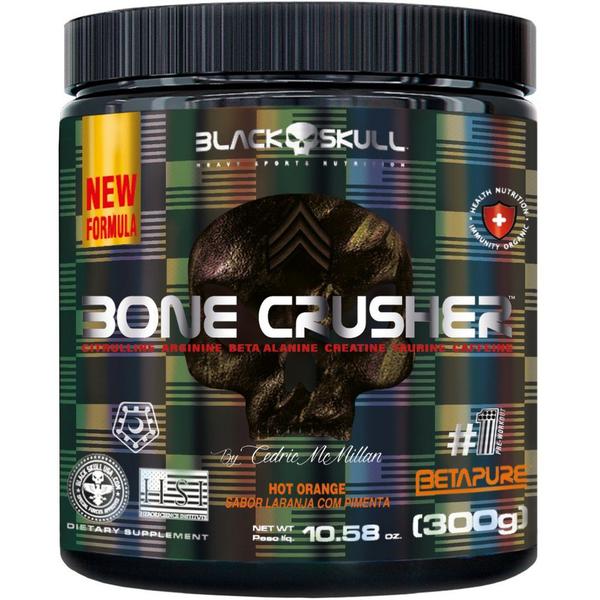 Imagem de Pre Treino Bone Crusher (300g) Nova Formula - Hot Orange - Black Skull