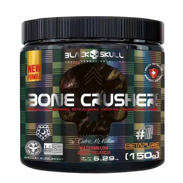 Imagem de Pré-Treino Bone Crusher Pote 150g - Black Skull