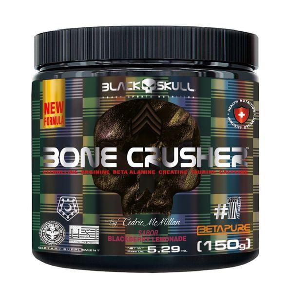 Imagem de Pré Treino Bone Crusher Pote 150g com Betapure - Black Skull