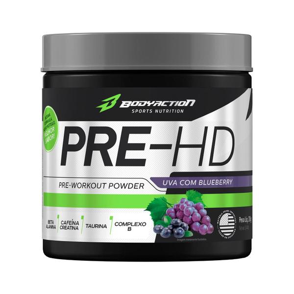 Imagem de Pré Treino C/ Creatina Pre Hd 200g Body Action