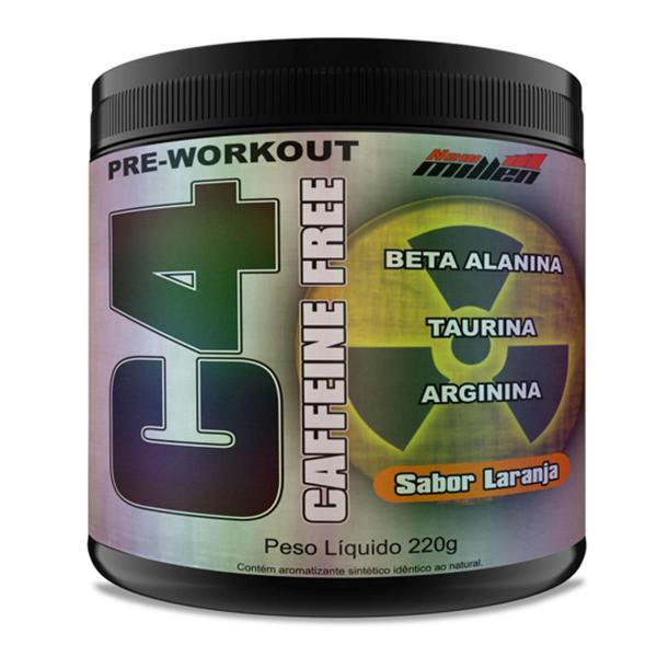 Imagem de Pré-Treino C4 Caffeine Free 200 G - New Millen Laranja 200G