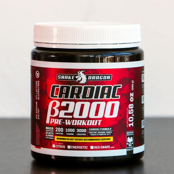 Pre Treino Cardiac com 2g de Beta Alanina, 200mg de Cafeína, 1g de Taurina e 3g de Creatina pote 300g Fórmula Importada - Snake Dragon Imagem de Pre Treino Cardiac com 2g de Beta Alanina, 200mg de Cafeína, 1g de Taurina e 3g de Creatina pote 300g Fórmula Importada