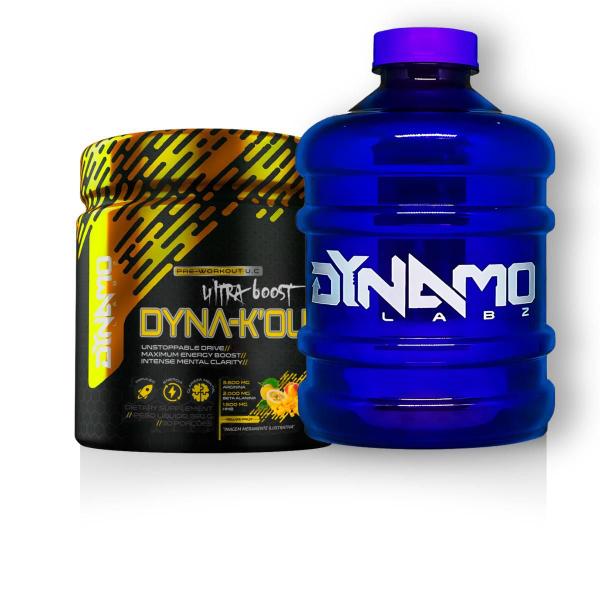 Imagem de Pré Treino Dyna'Kout 360g + Galão 1Lt Dynamo Labz