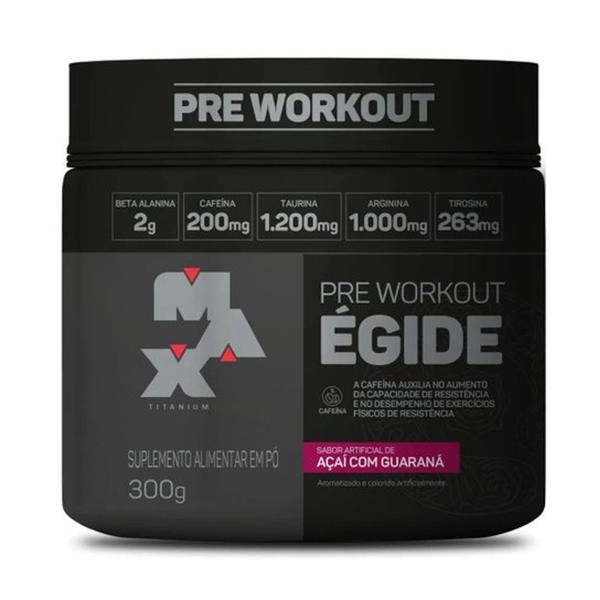 Imagem de PRÉ TREINO Égide - 300g Açaí Com Guaraná - Max Titanium - LANÇAMENTO