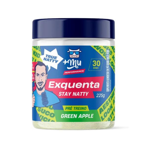 Imagem de Pré Treino Exquenta Stay Natty Sabor Maçã Verde Pote 225g Mu +Mu