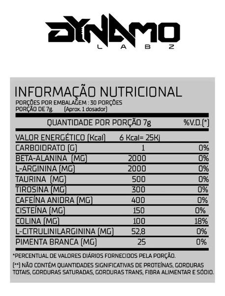 Imagem de Pré Treino Focus-9 (210g) Dynamo Labz - Maçã Verde