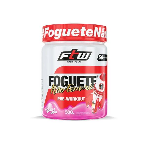 Pré Treino Foguete Não Tem Ré 500g Sabor Chiclete FTW Imagem de Pré Treino Foguete Não Tem Ré 500g Sabor Chiclete FTW