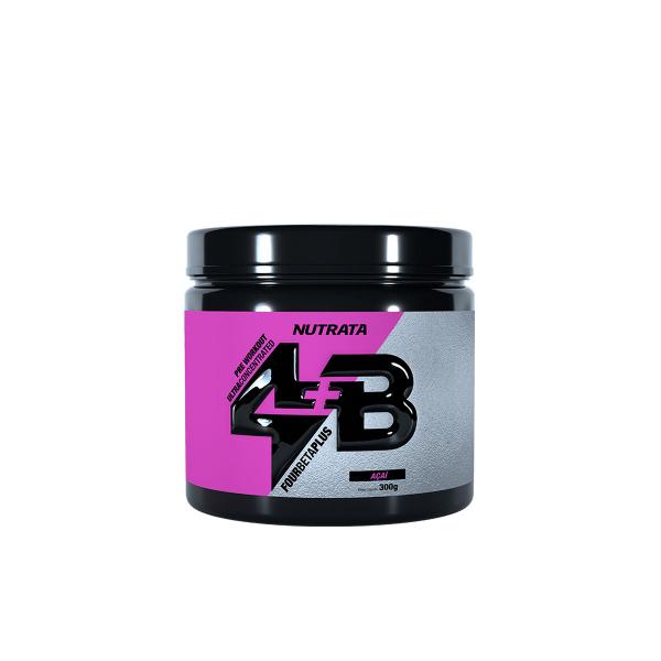 Pré Treino Four Beta Plus Sabor Açaí Pote 300g Nutrata Imagem de Pré Treino Four Beta Plus Sabor Açaí Pote 300g Nutrata