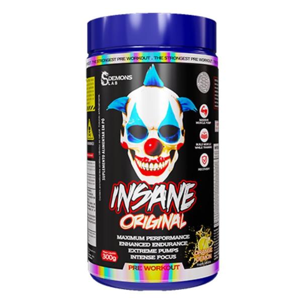 Imagem de Pre Treino Insane Original Orange 300g Luva - Demons Lab