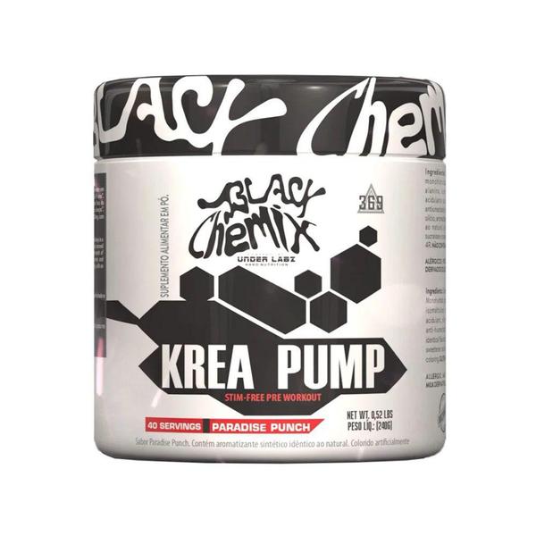 Imagem de Pré-Treino Krea Pump 240g Paradise Punch Black Chemix - Under Labz