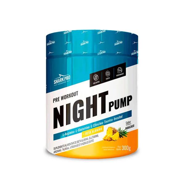 Imagem de Pré Treino Night Pump Sabor Abacaxi 300g Shark Pro