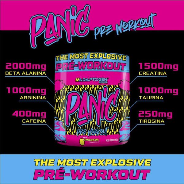 Pré Treino Panic Adaptogen com Beta Alanina 300g Imagem de Pré Treino Panic Adaptogen com Beta Alanina 300g