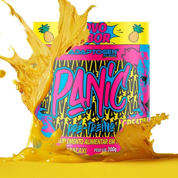 Pré Treino Panic Adaptogen Super Concentrado 300G Abacaxi Imagem de Pré Treino Panic Adaptogen Super Concentrado 300G Abacaxi