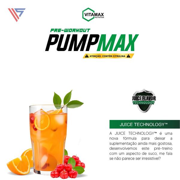 Imagem de Pré Treino Pump Max 210g Vitamax Nutrition